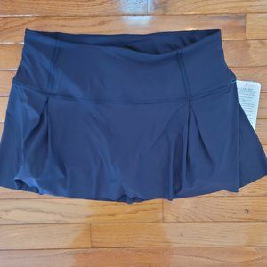 NWT Lululemon Lost in Pace Skirt Size 12 Regular Navy Blue